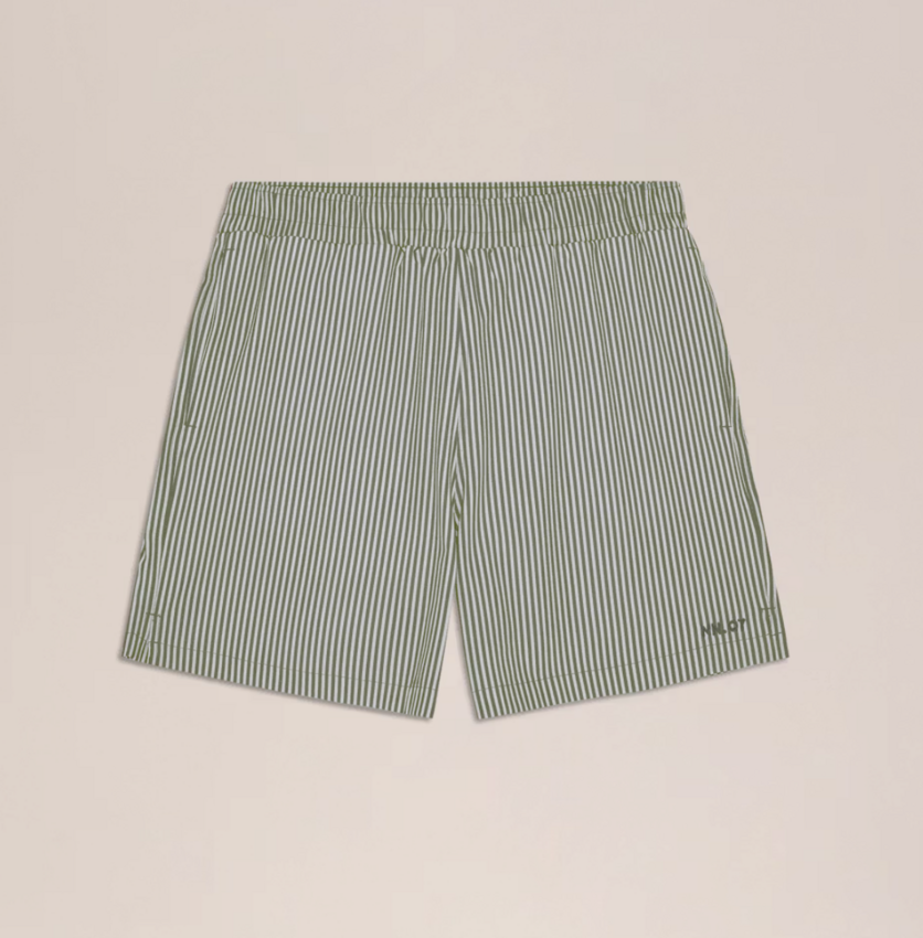 NN.07 Holiday Shorts 10039 Green Stripe
