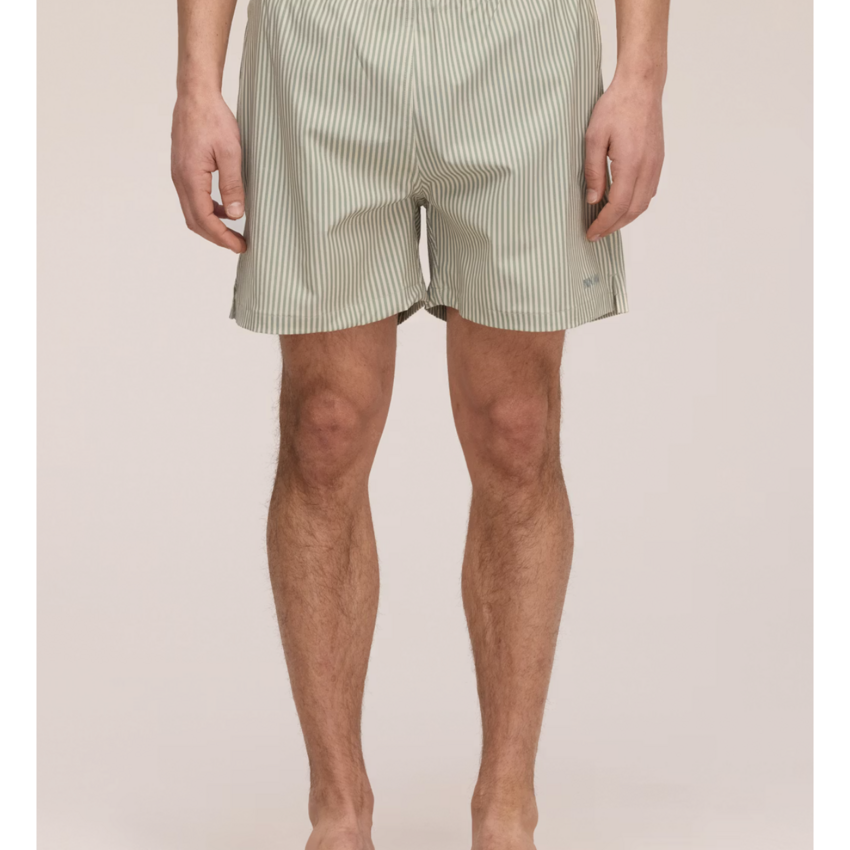 NN.07 Holiday Shorts 10039 Green Stripe