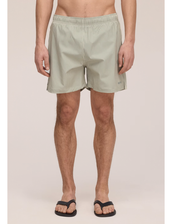 NN.07 Holiday Shorts 10039 Green Stripe
