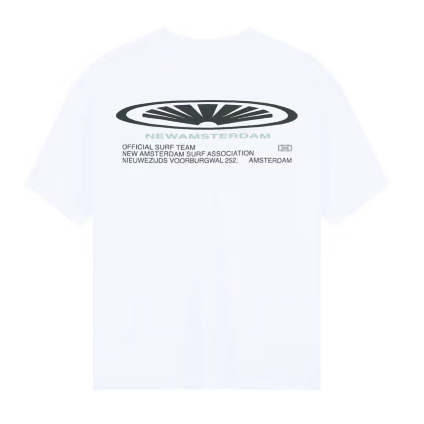 New Amsterdam Surf Association  Shaper Tee Overdyed White