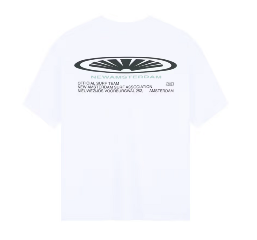 New Amsterdam Surf Association  Shaper Tee Overdyed White