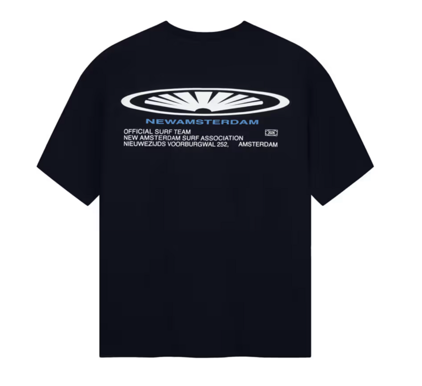 New Amsterdam Surf Association  Shaper Tee Black