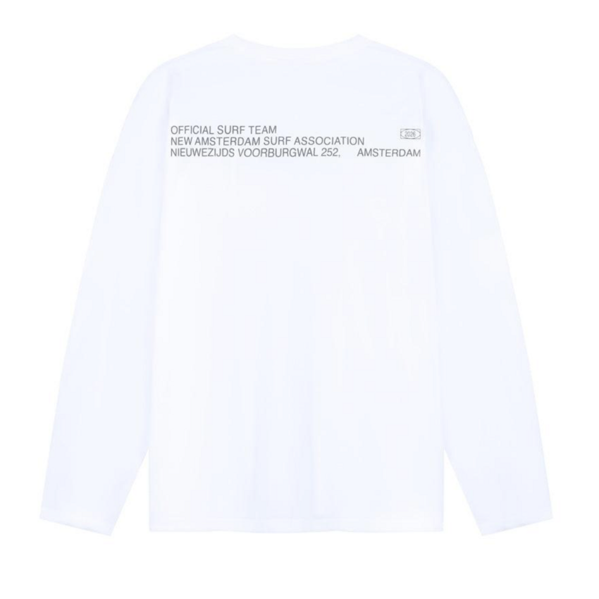 New Amsterdam Surf Association  Shaper Longsleeve Overdyed White