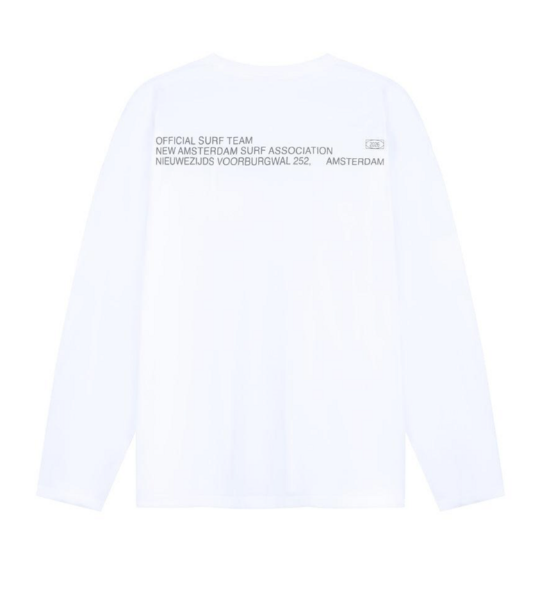 New Amsterdam Surf Association  Shaper Longsleeve Overdyed White