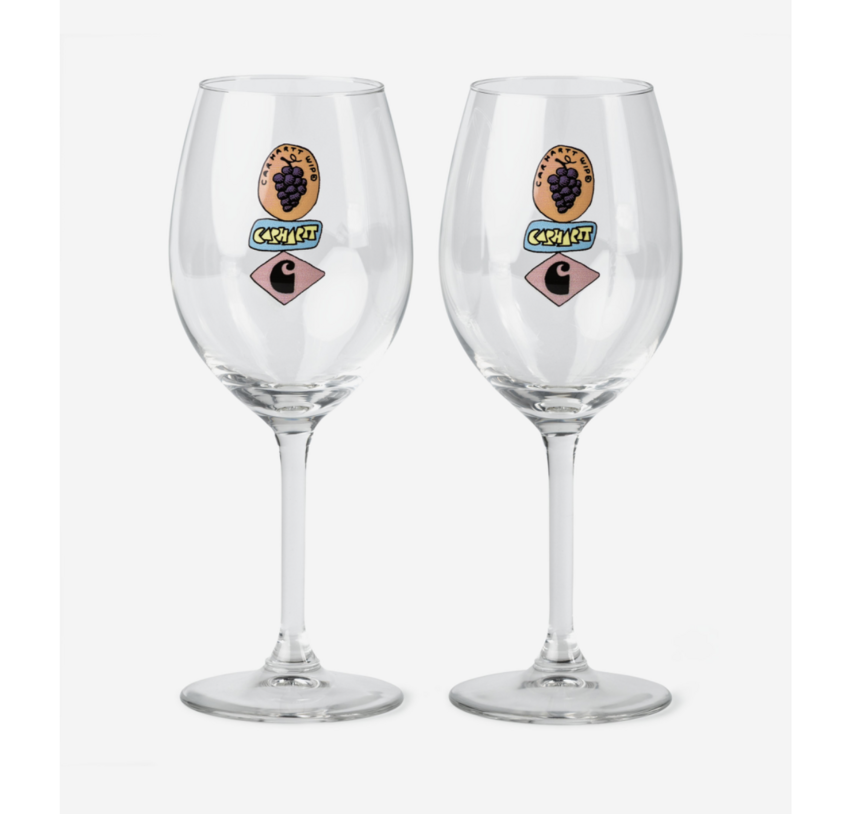 Carhartt WIP Stacked Grapes Wine Glass Set