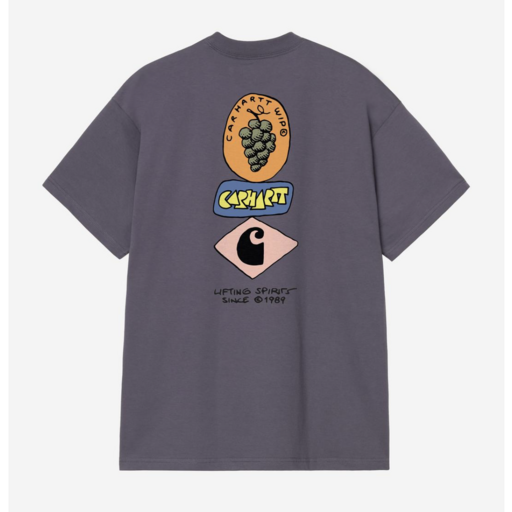 Carhartt WIP S/S Stacked Grapes T-Shirt Shady Purple