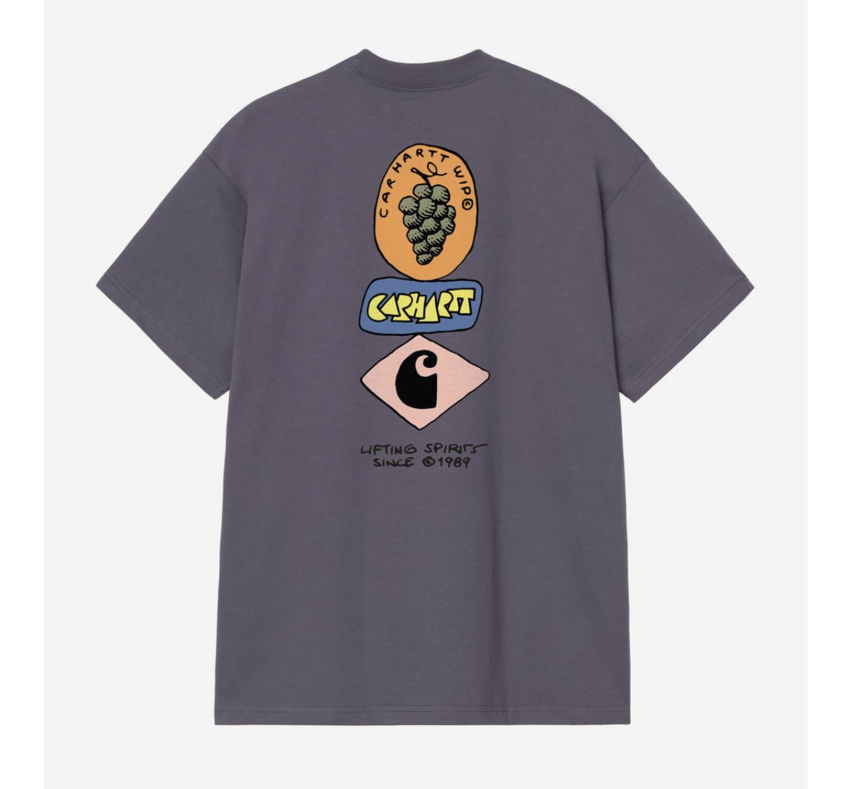 Carhartt WIP S/S Stacked Grapes T-Shirt Shady Purple