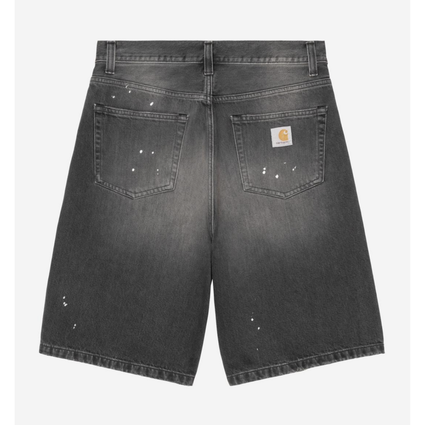 Carhartt WIP  Landon Short Black Destroy Wash Splatter