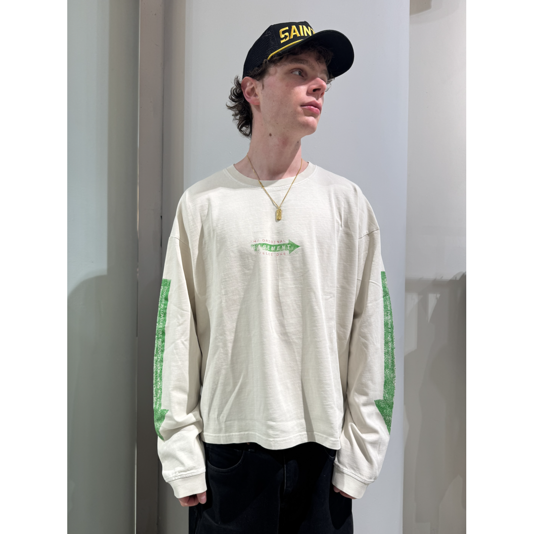 LOVELEE DAE LS Frankie Tee Basement Vintage White