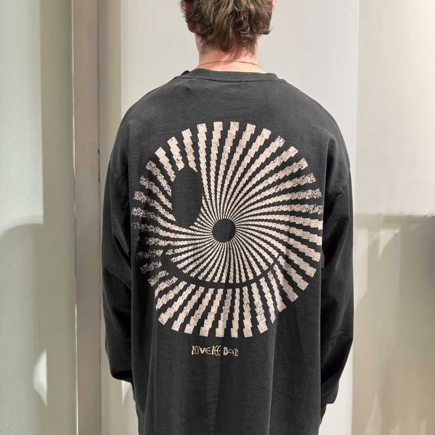 LOVELEE DAE LS Chuck Tee Clash Washed Black
