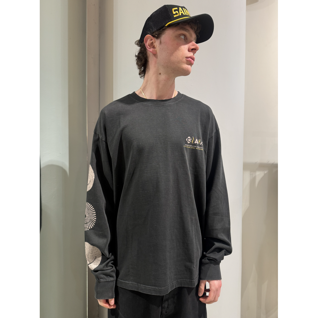 LOVELEE DAE LS Chuck Tee Clash Washed Black