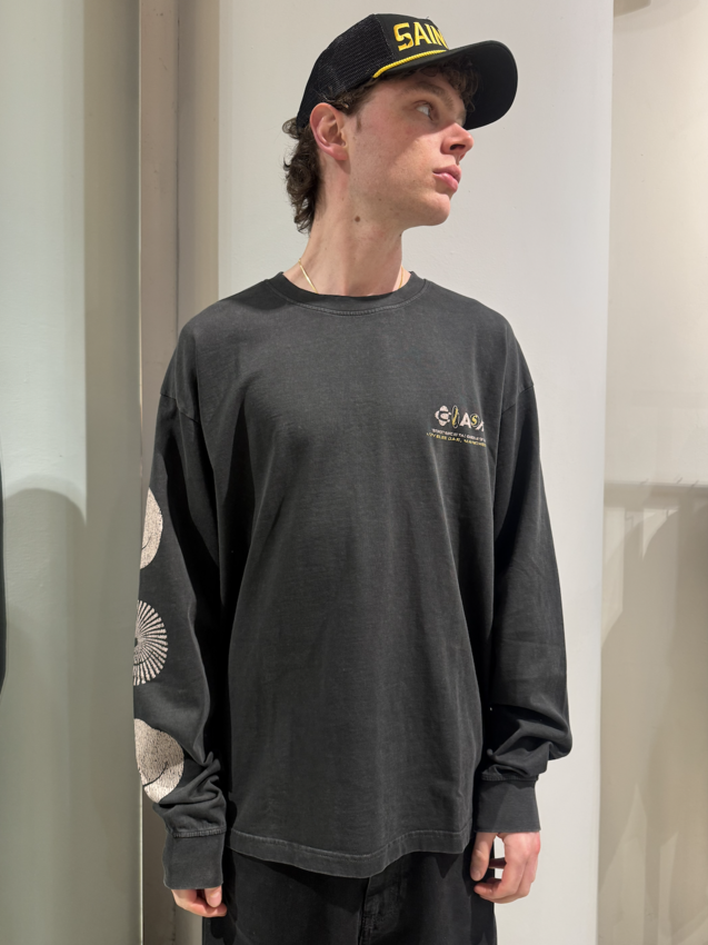 LOVELEE DAE LS Chuck Tee Clash Washed Black