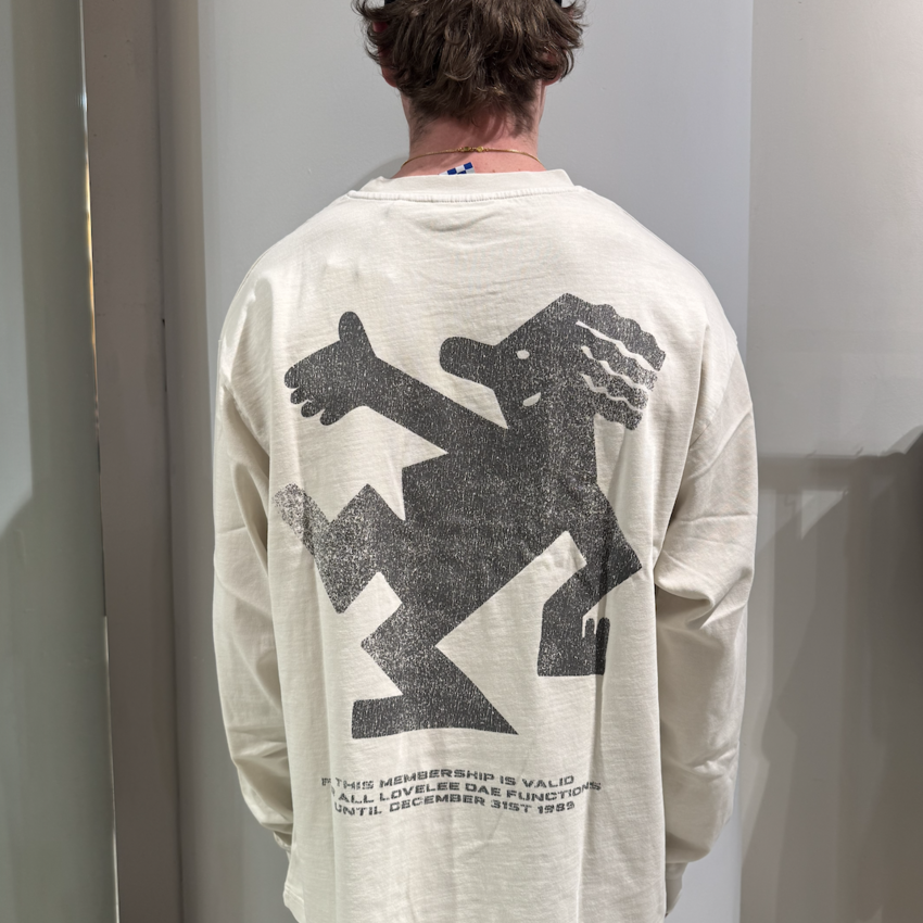 LOVELEE DAE LS Chuck Tee Jack Logo Vintage White