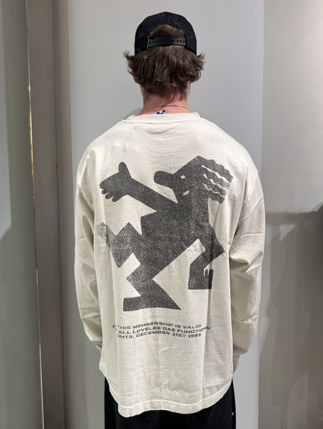 LOVELEE DAE LS Chuck Tee Jack Logo Vintage White