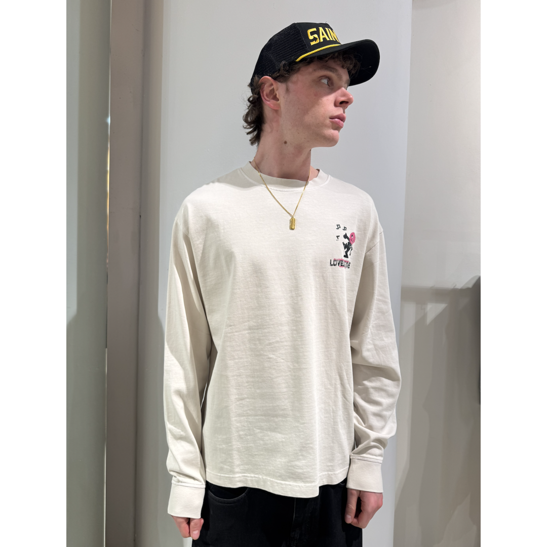 LOVELEE DAE LS Chuck Tee Worldtour Vintage White