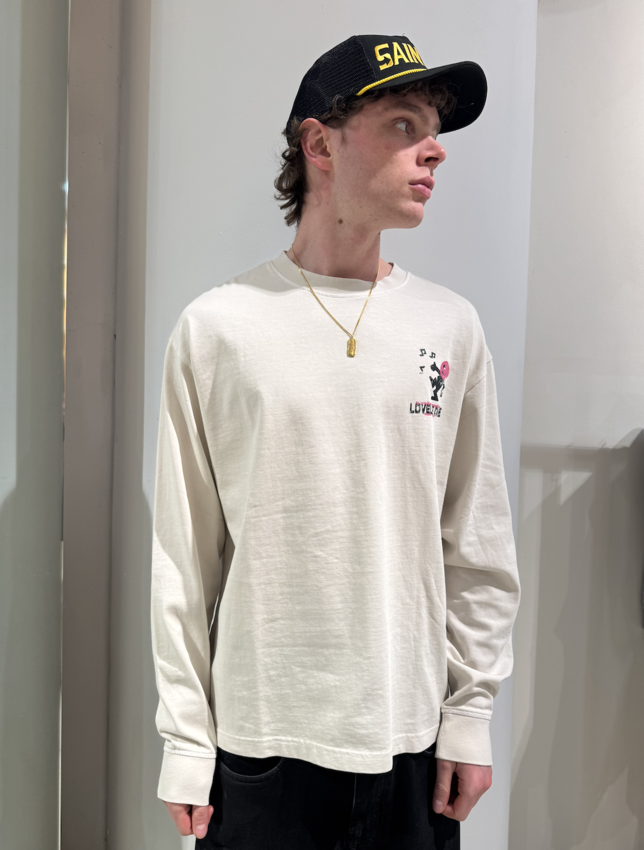 LOVELEE DAE LS Chuck Tee Worldtour Vintage White