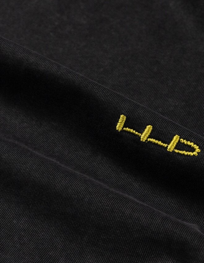 LOVELEE DAE LS Frankie Tee Basic LLD Logo Washed Black