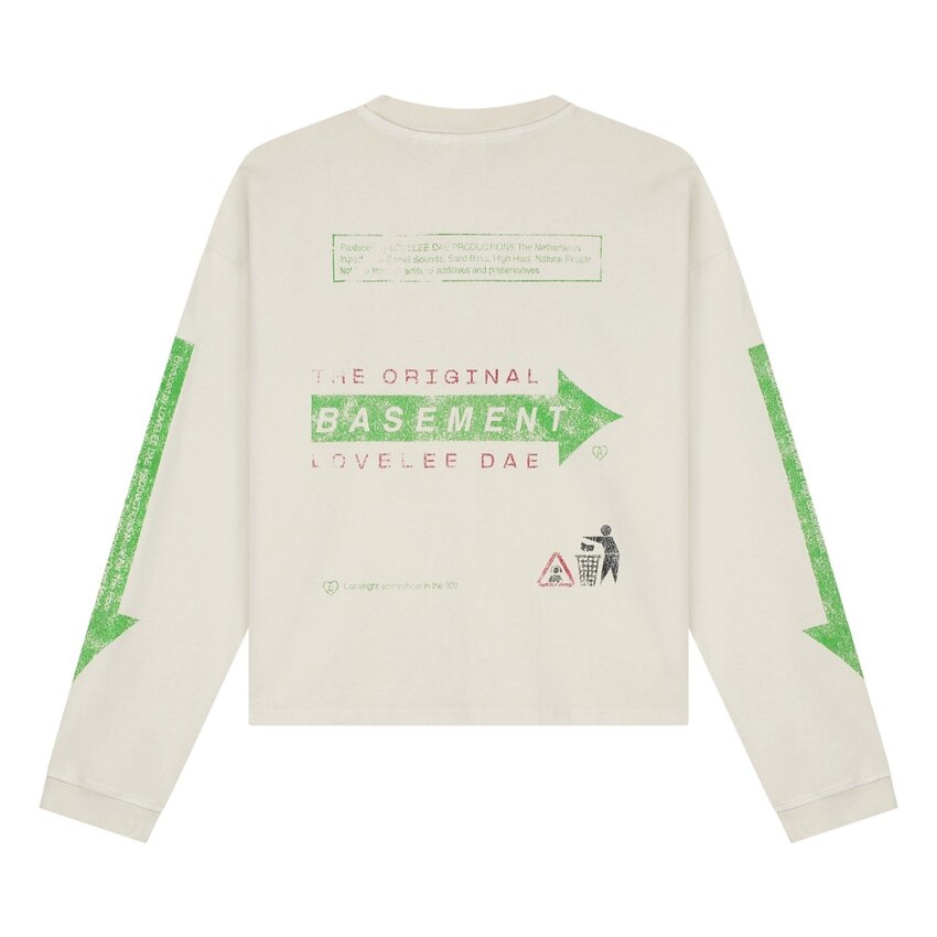 LOVELEE DAE LS Frankie Tee Basement Vintage White