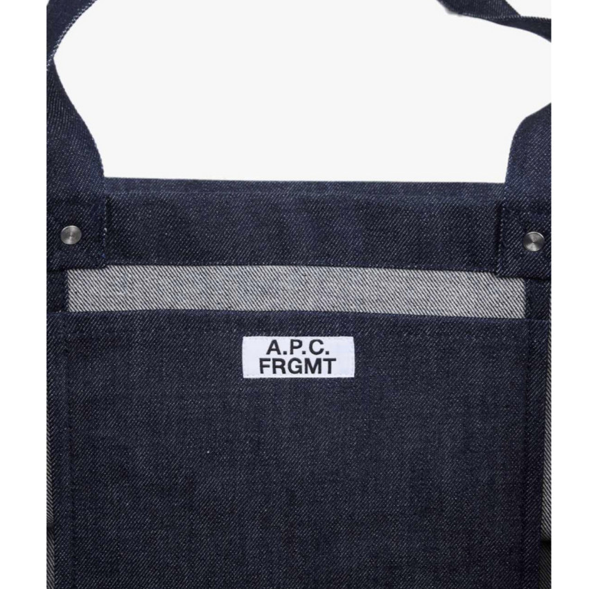 A.P.C. Paris A.P.C. x FRGMT I'm Going Out Tonight Shopping Bag Indigo