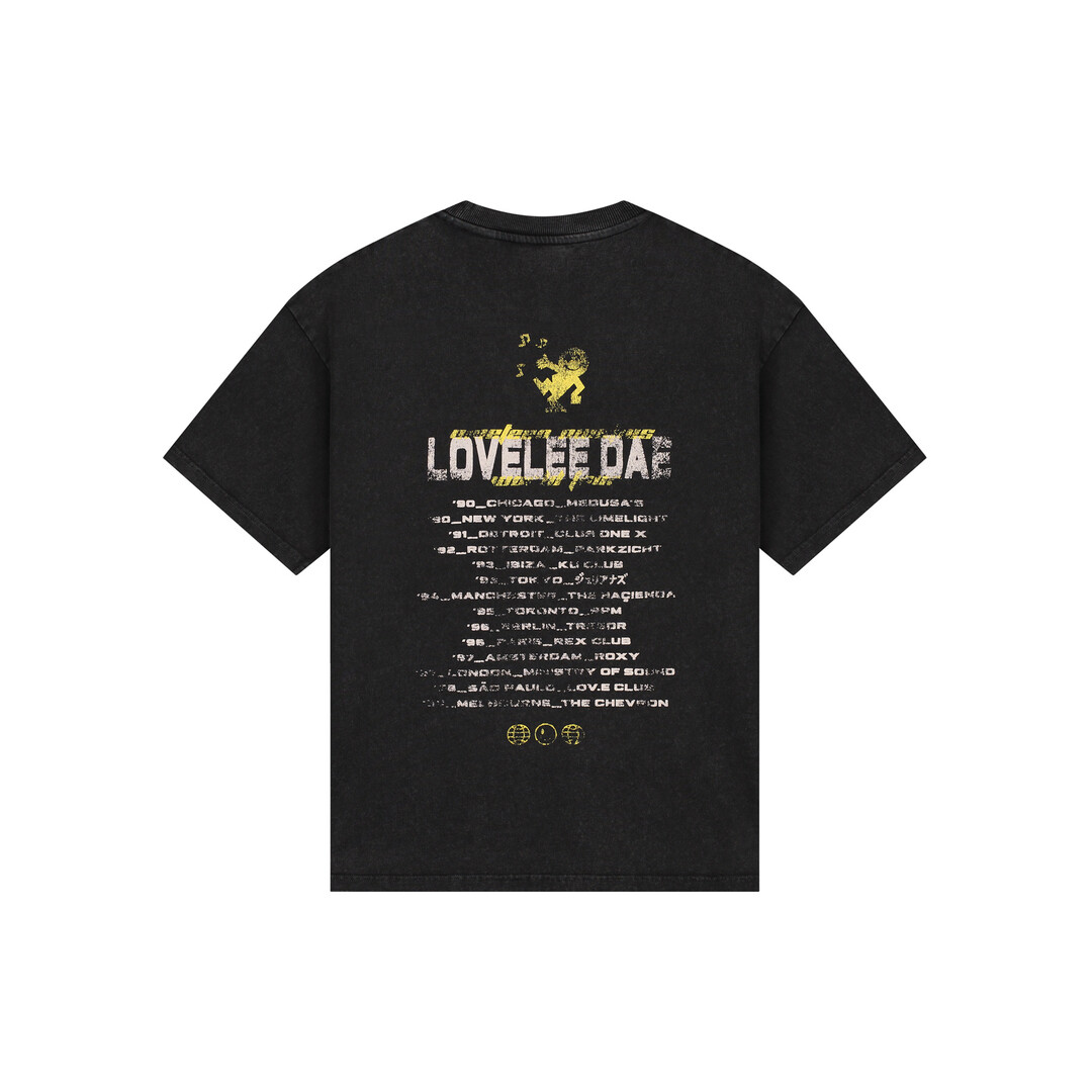 LOVELEE DAE SS Frankie Tee Worldtour Washed Black