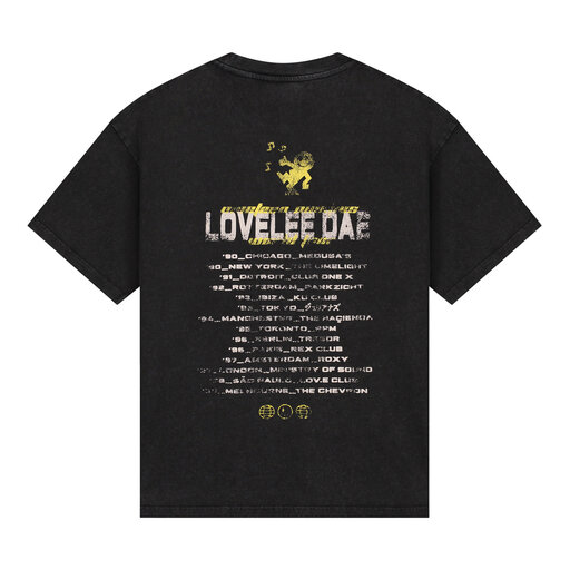 LOVELEE DAE SS Frankie Tee Worldtour Washed Black