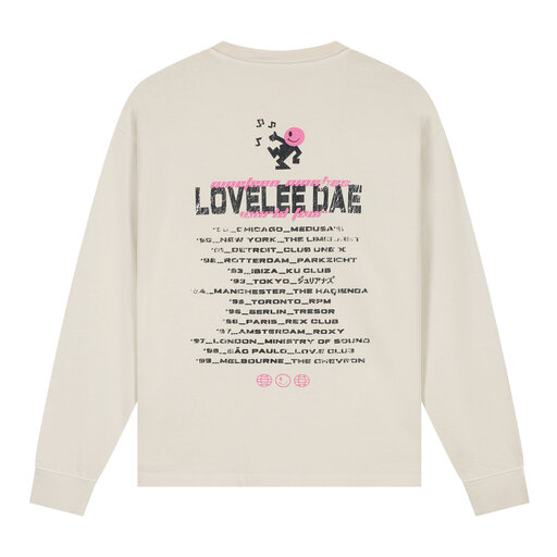 LOVELEE DAE LS Chuck Tee Worldtour Vintage White