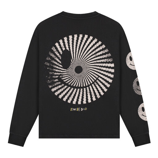 LOVELEE DAE LS Chuck Tee Clash Washed Black
