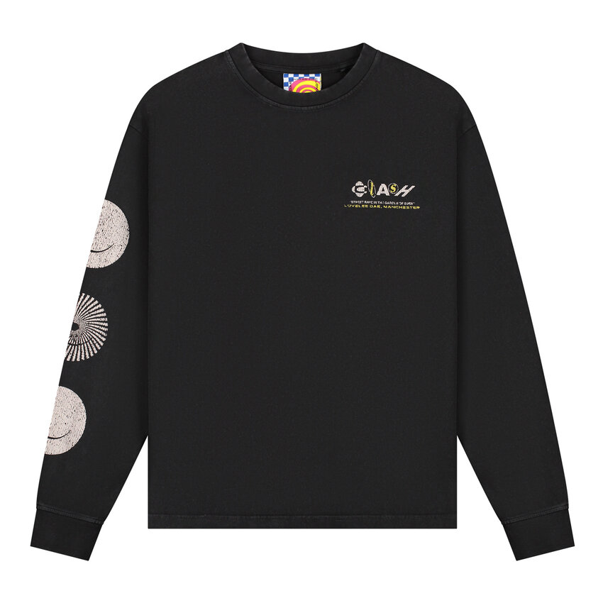 LOVELEE DAE LS Chuck Tee Clash Washed Black