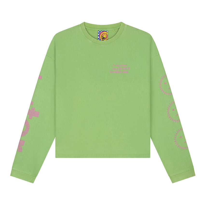 LOVELEE DAE LS Frankie Tee Hotter Flash Green