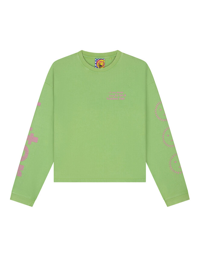 LOVELEE DAE LS Frankie Tee Hotter Flash Green