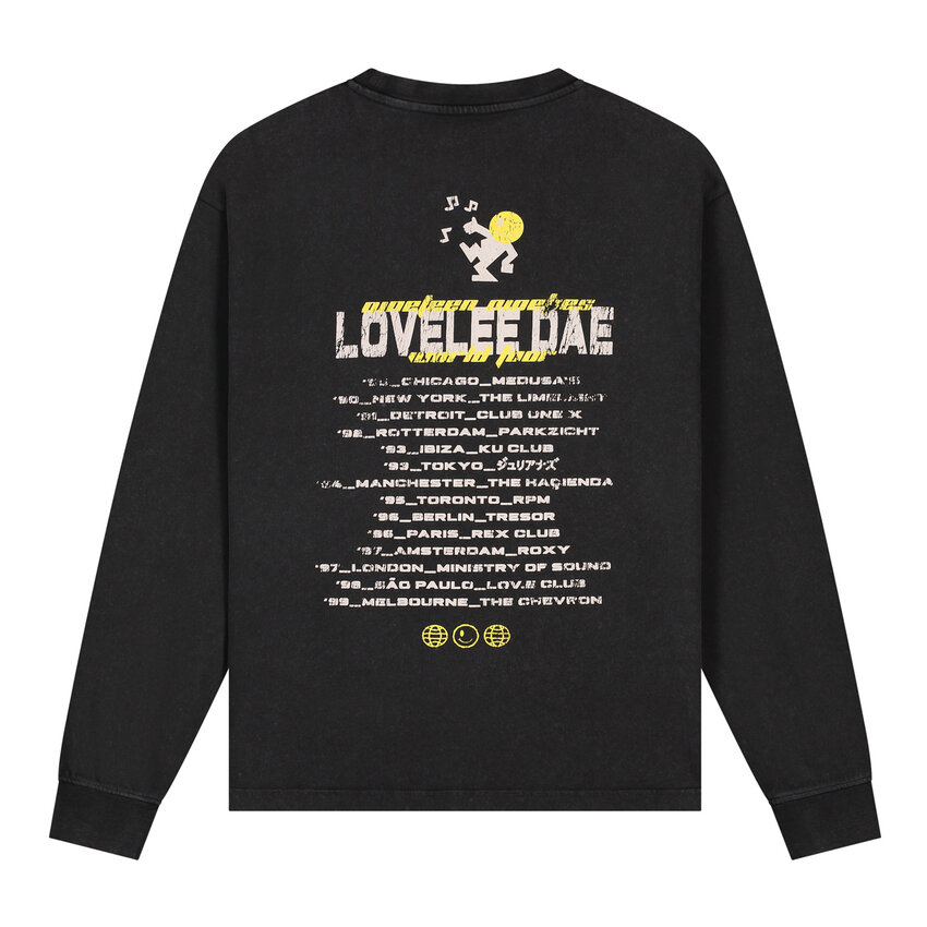 LOVELEE DAE LS Chuck Tee Worldtour Washed Black
