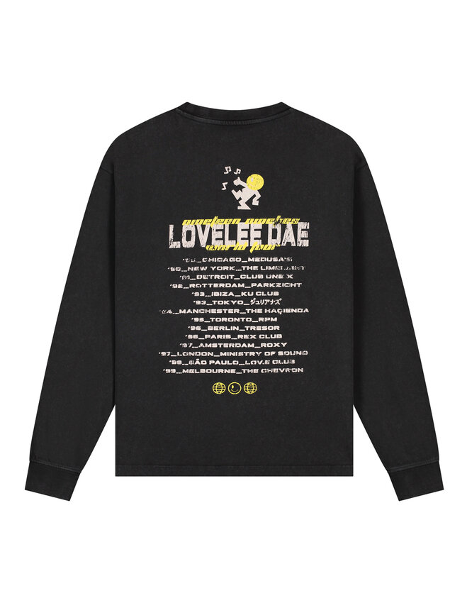 LOVELEE DAE LS Chuck Tee Worldtour Washed Black