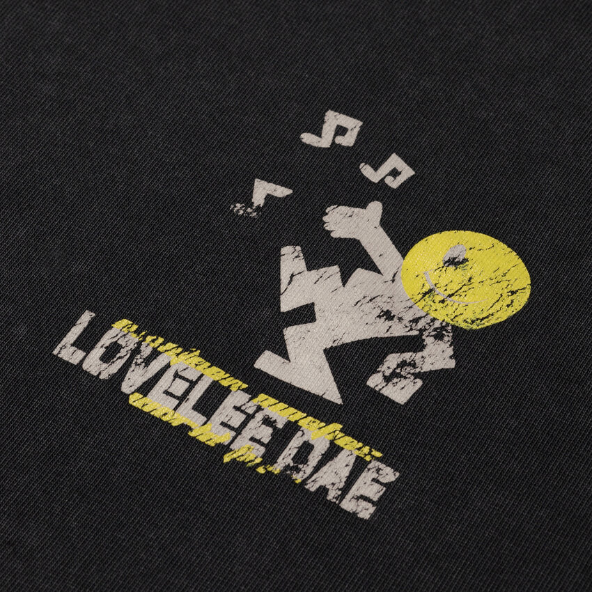 LOVELEE DAE LS Chuck Tee Worldtour Washed Black