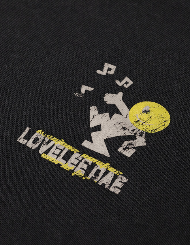 LOVELEE DAE LS Chuck Tee Worldtour Washed Black