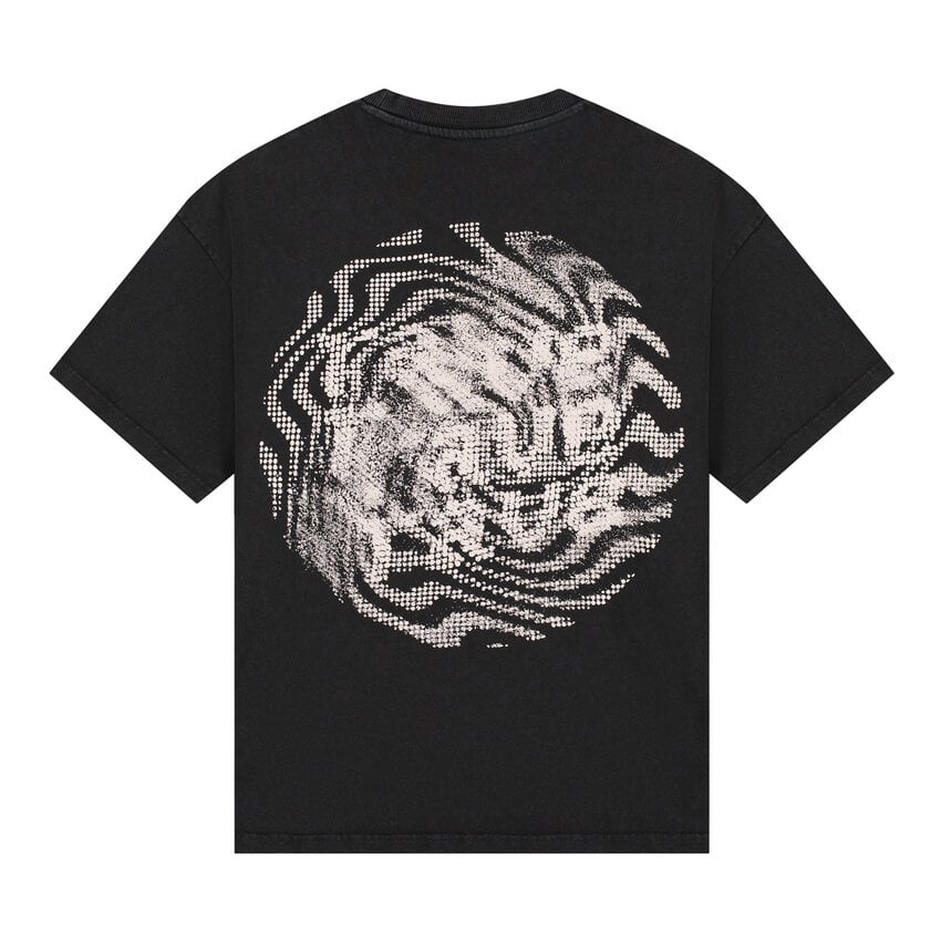LOVELEE DAE SS Frankie Tee Rave Religion Washed Black