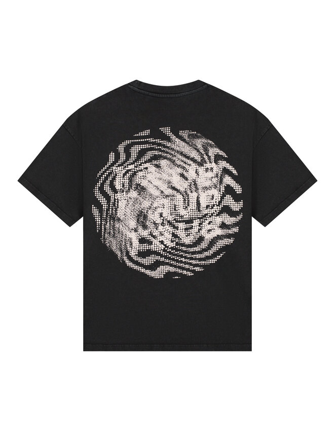 LOVELEE DAE SS Frankie Tee Rave Religion Washed Black