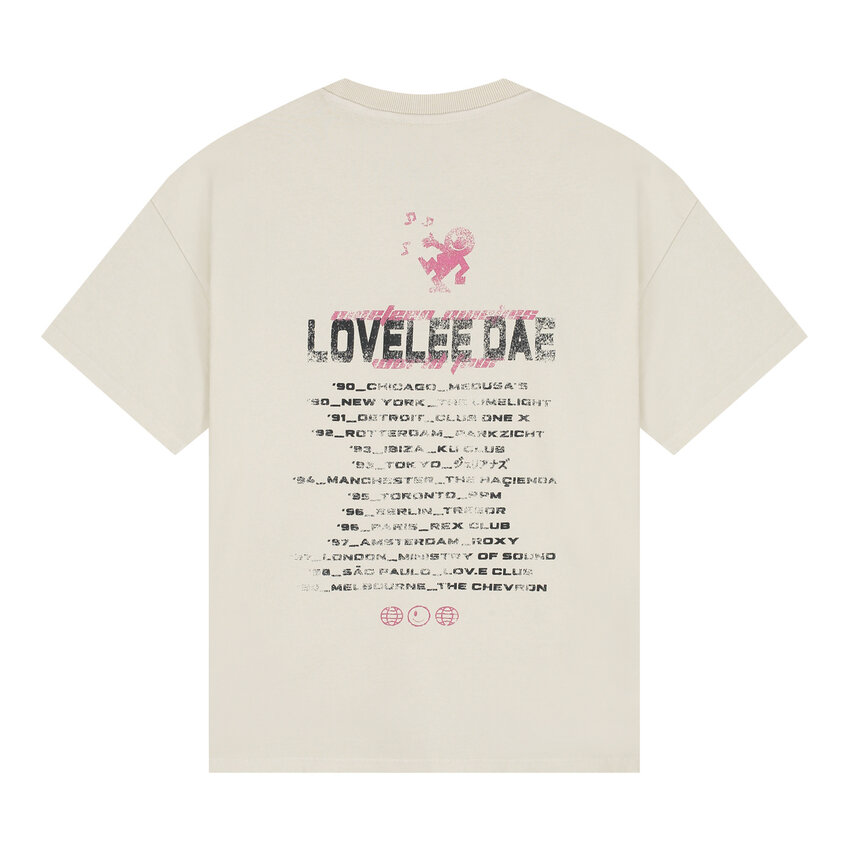 LOVELEE DAE SS Frankie Tee Worldtour Vintage White