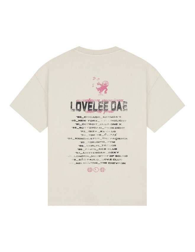 LOVELEE DAE SS Frankie Tee Worldtour Vintage White