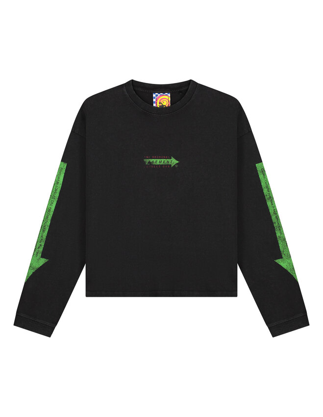 LOVELEE DAE LS Frankie Tee Basement Washed Black