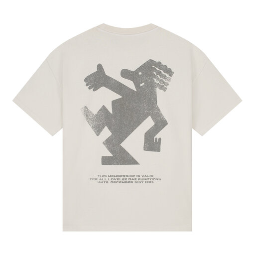 LOVELEE DAE SS Frankie Tee Jack Logo Vintage White