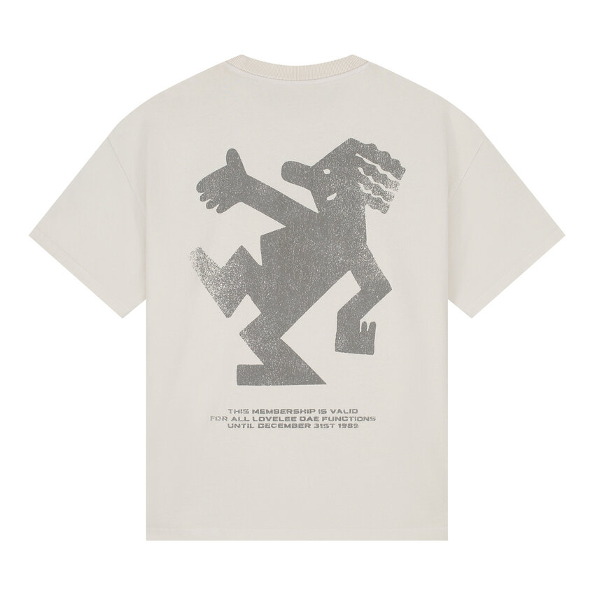 LOVELEE DAE SS Frankie Tee Jack Logo Vintage White