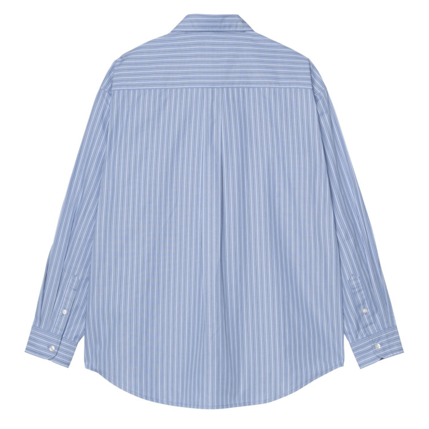 Carhartt WIP L/S Keene Shirt Stripe/Curacao