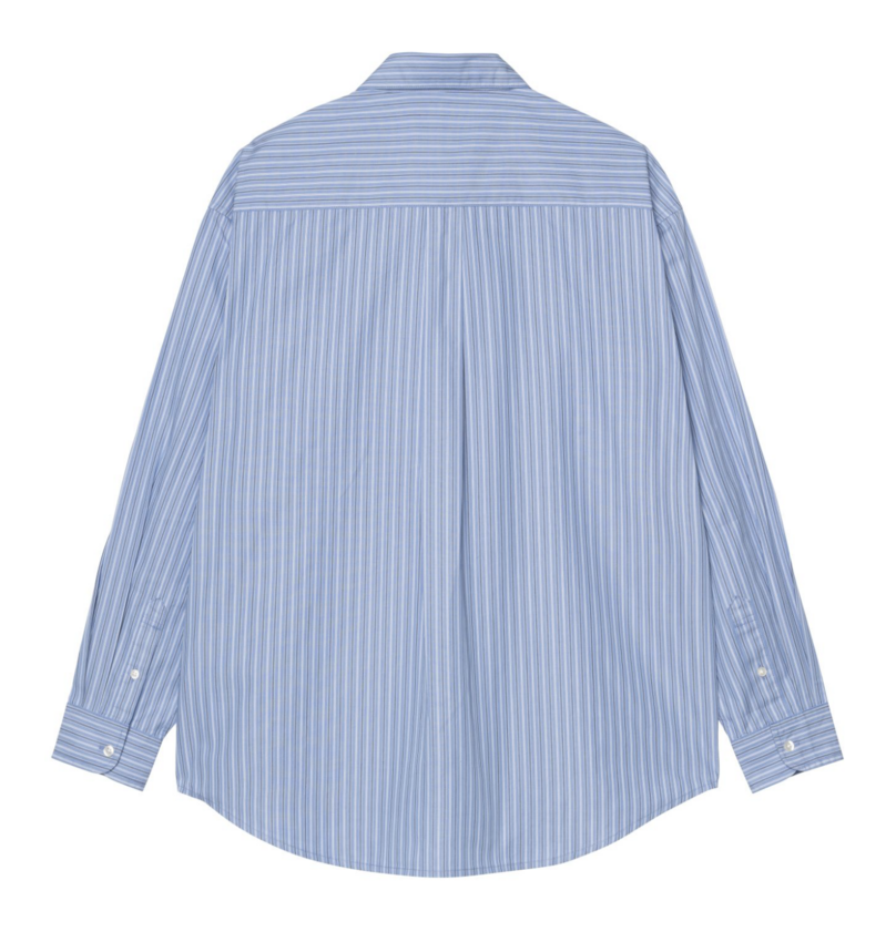 Carhartt WIP L/S Keene Shirt Stripe/Curacao