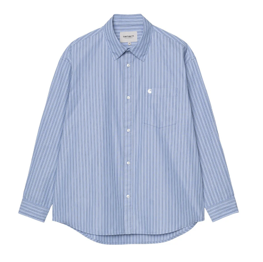 Carhartt WIP L/S Keene Shirt Stripe/Curacao