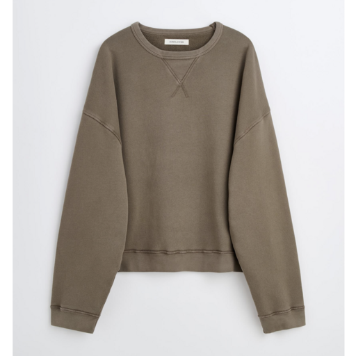 Sunflower Crew Sweat Washed Brown