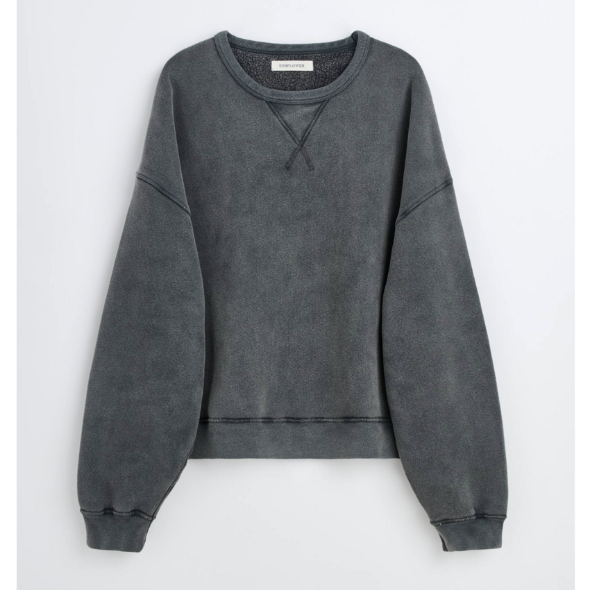 Sunflower Crew Sweat Washed Antracite