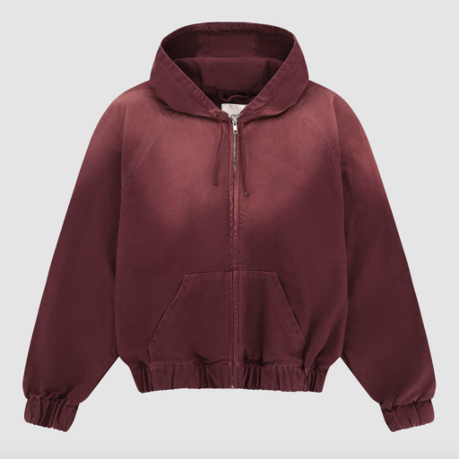 ARTE Antwerp Sunfade Canvas Hooded Jacket Red