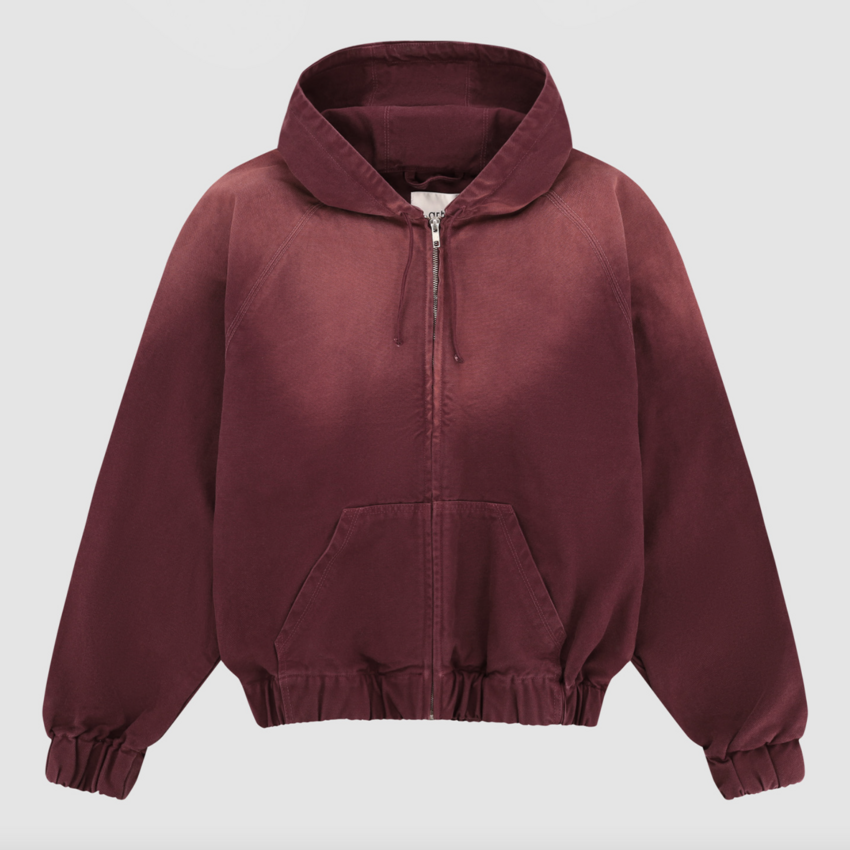 ARTE Antwerp Sunfade Canvas Hooded Jacket Red