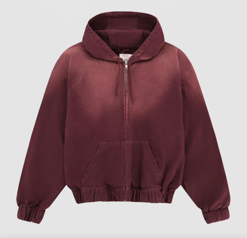 ARTE Antwerp Sunfade Canvas Hooded Jacket Red