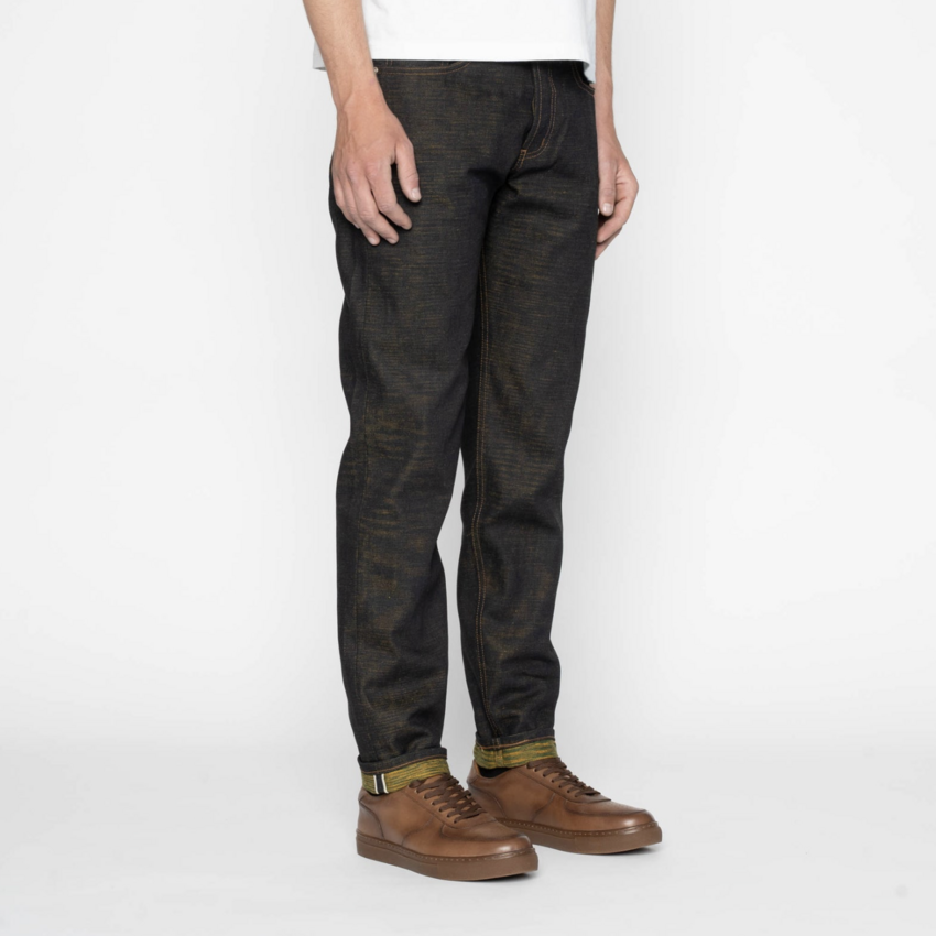 Naked & Famous Denim Easy Guy Citrus Kasuri Weft Selvedge
